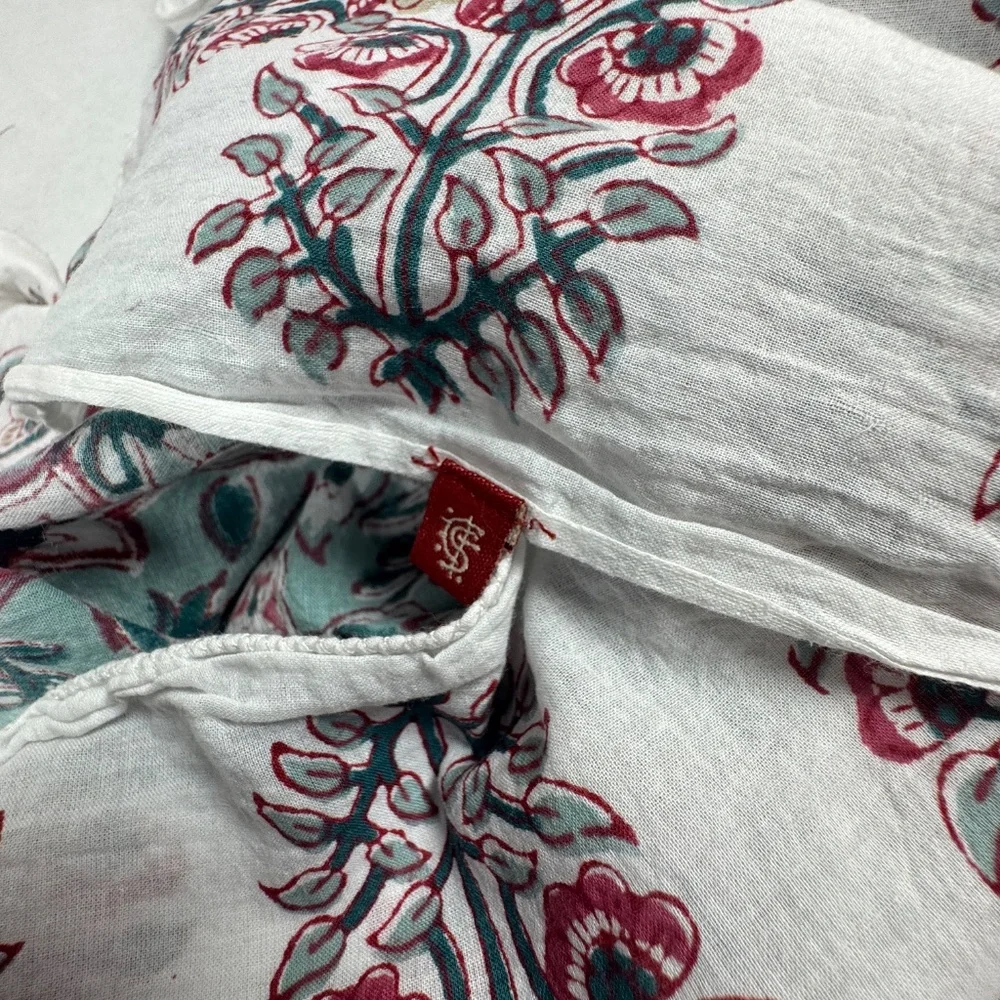 Indian‎ Hand Block Printed Cotton Scarf Or Sarong - 75